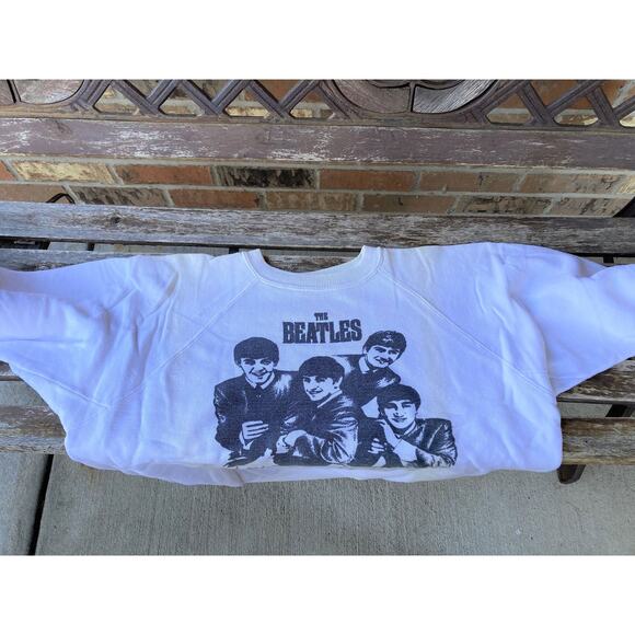 Rare! The Beatles Sweat shirt Sweatshirt Vintage 60s - Picture 3 of 6